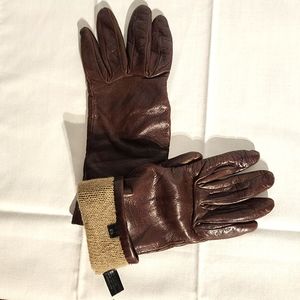 Leather and Cashmere gloves